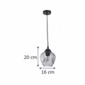 INLIGHT FOTISTIKO OROFIS KREMASTO METALLO GALI MAuRO/FIME E27 F16x20cm 4474-1
